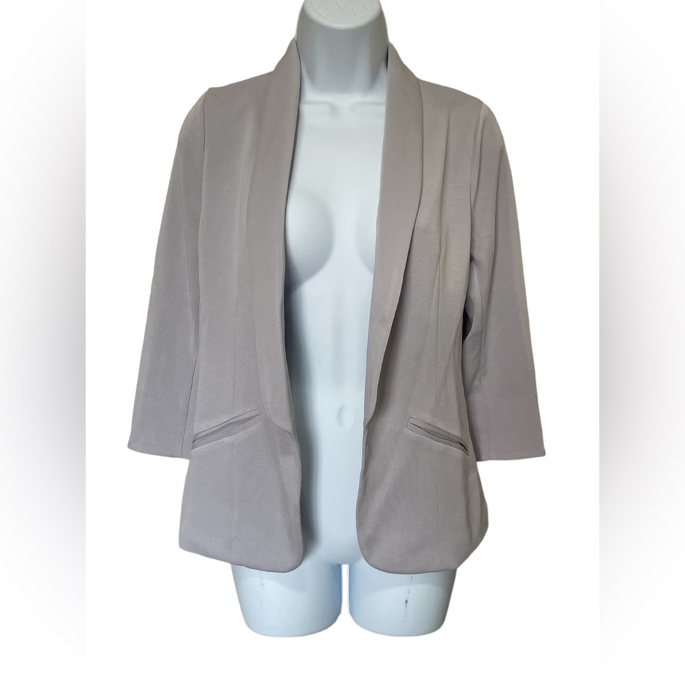 Skies are Blue Hannah Scuba Modal Women's Gray Blazer, size Xs